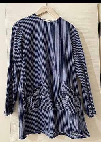 Lacivert kadın tunik takımı - Görsel 3