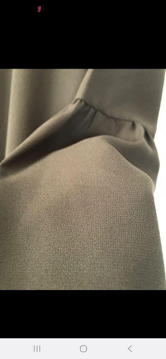 Kadın Uzun Haki Elbise Volanlı - Görsel 4