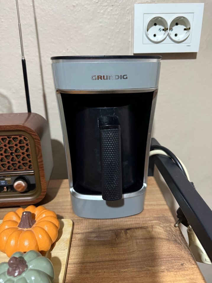 Grundig Gri otomatik türk Kahve Makinesi - Görsel 3