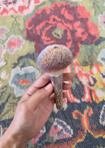 Leopar Desenli Pudra Fırçası - Görsel 2