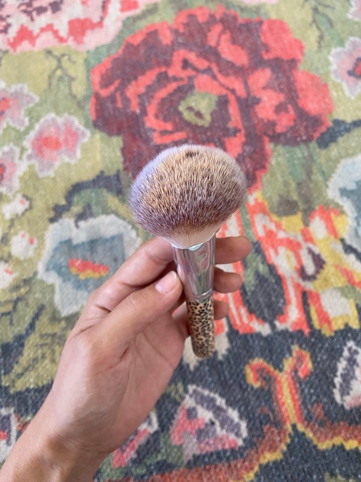 Leopar Desenli Pudra Fırçası - Görsel 2