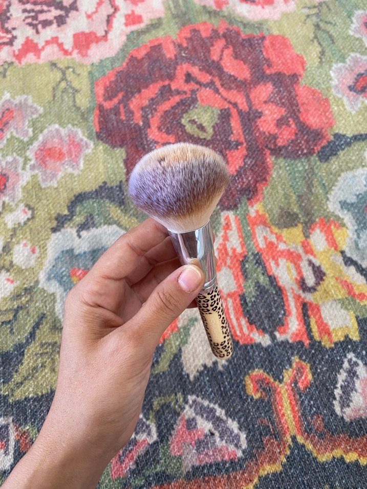 Leopar Desenli Pudra Fırçası - Görsel 3