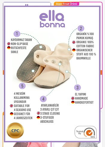 Ella bonna ev patiği - Görsel 3