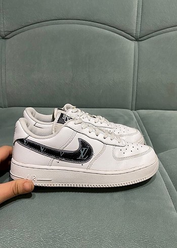 Nike X Louis Vuitton Beyaz Sneaker Air Force Basketbol