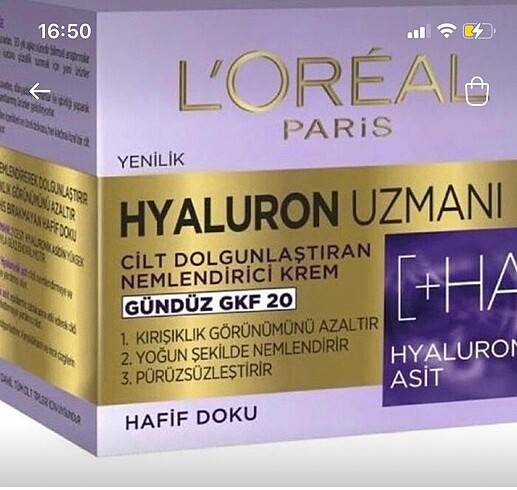 Loreal Paris gündüz kremi