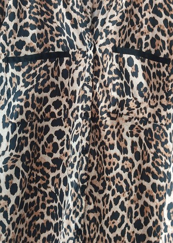 Leopar Desenli zara gömlek - Görsel 4