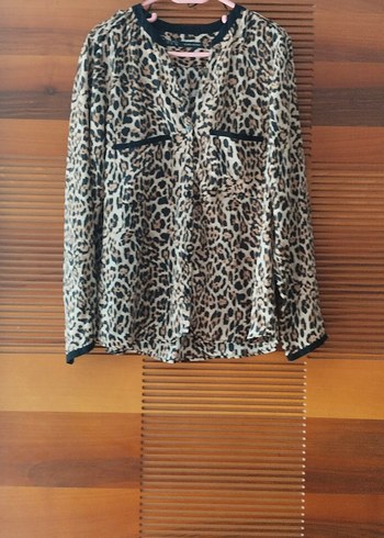 Leopar Desenli zara gömlek - Görsel 3