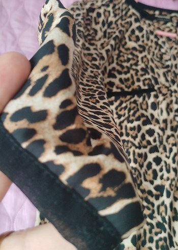 Leopar Desenli zara gömlek - Görsel 2
