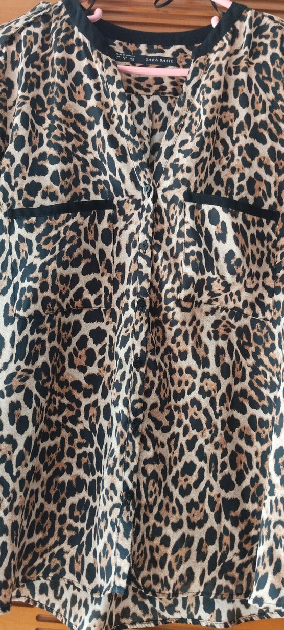 Leopar Desenli zara gömlek - Görsel 4