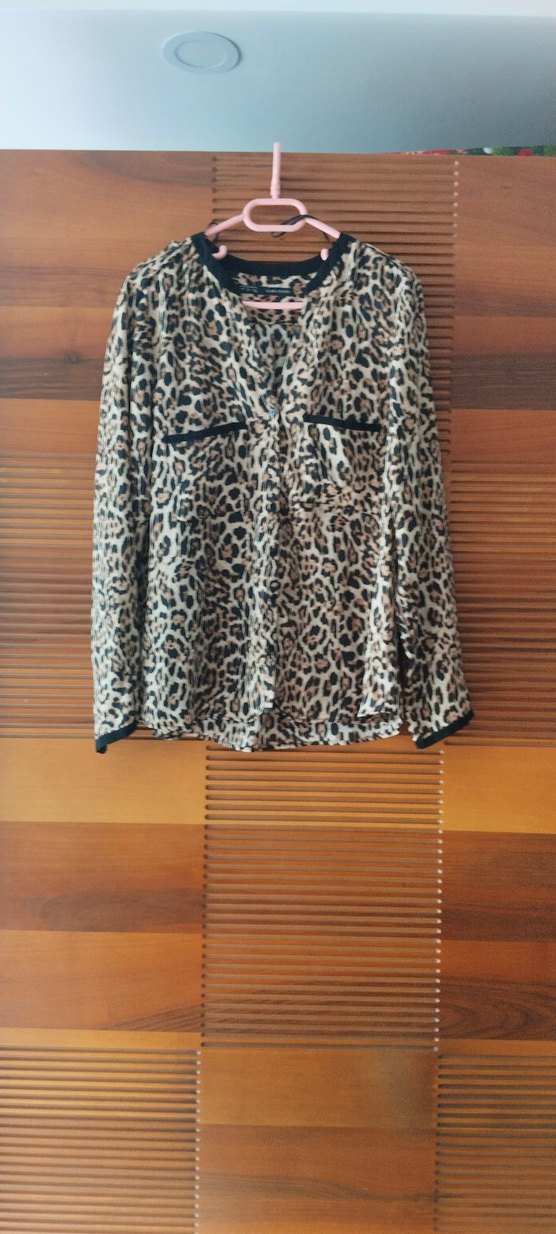 Leopar Desenli zara gömlek - Görsel 3