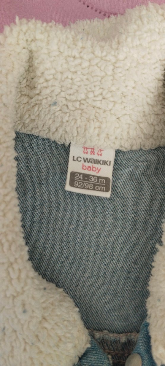 Çocuk Mavi  kot Ceket - Görsel 2