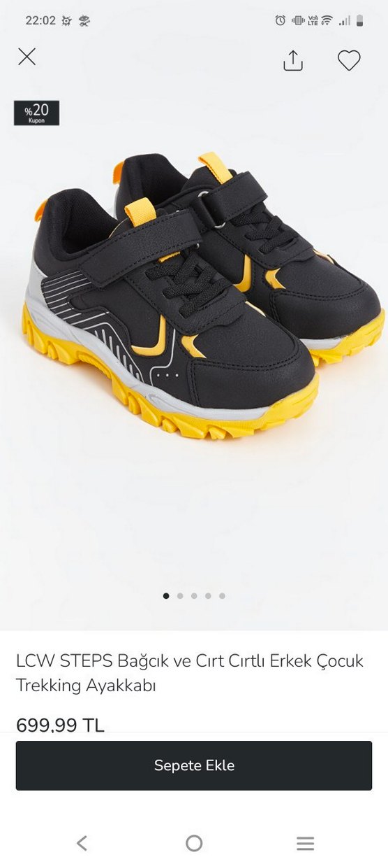 LCW STEPS Erkek Çocuk Trekking Ayakkabı - Görsel 2