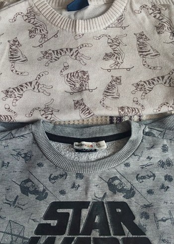 Erkek Çocuk Gri İnce Triko Kazak - Görsel 3