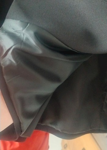 Siyah Kadın Ofis Blazeri, Düğmeli, Normal Boy - Görsel 4