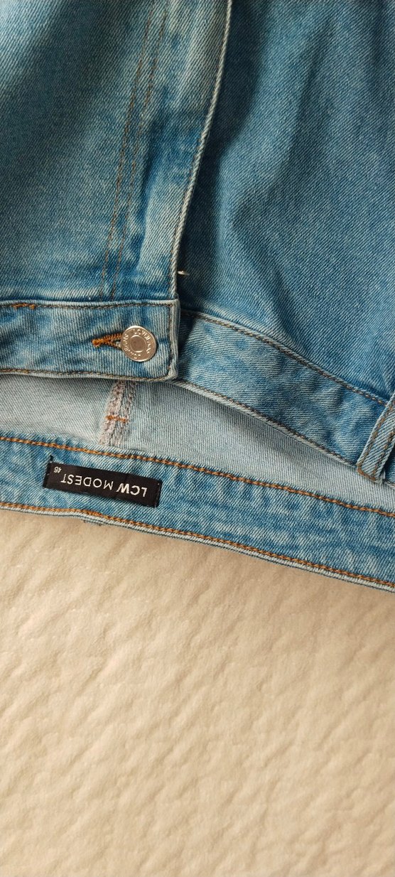 Kadın Mavi Rahat Kesim Kot Pantolon - Görsel 4