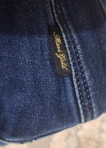 Lacivert Midi Boy Yırtmaçlı Kadın Kot Pantolon - Görsel 4