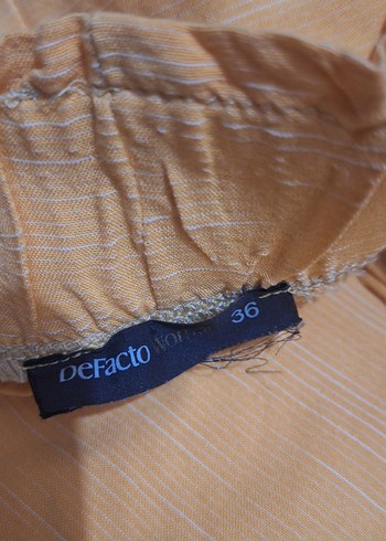 Sarı Bohem Salaş Midi Keten Kadın Pantolon - Görsel 4