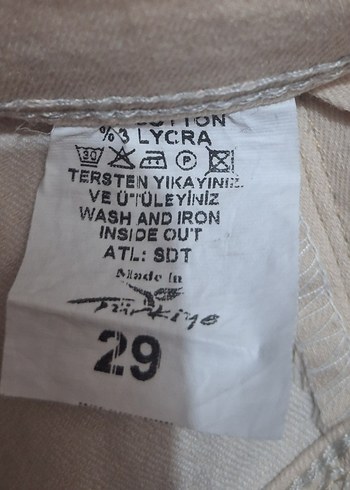 Kadın Bej Kumaş Pantolon Kemerli - Görsel 4