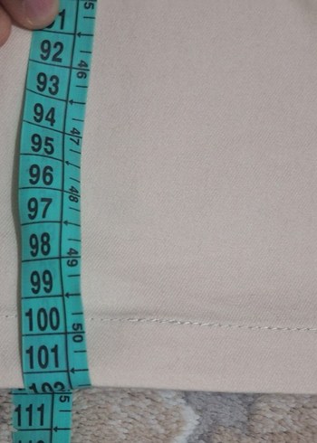 Kadın Bej Kumaş Pantolon Kemerli - Görsel 2