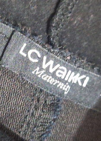 Siyah Rahat Kesim Hamile Kot Pantolon - Görsel 4