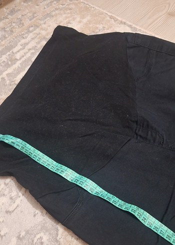 Siyah Rahat Kesim Hamile Kot Pantolon - Görsel 3