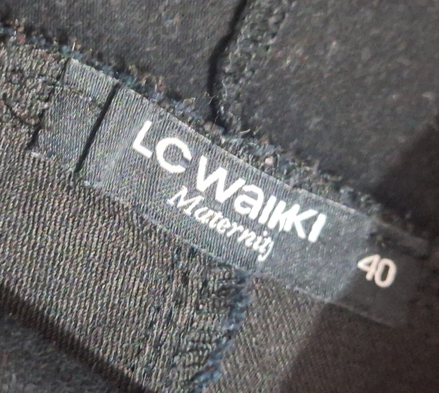 Siyah Rahat Kesim Hamile Kot Pantolon - Görsel 4