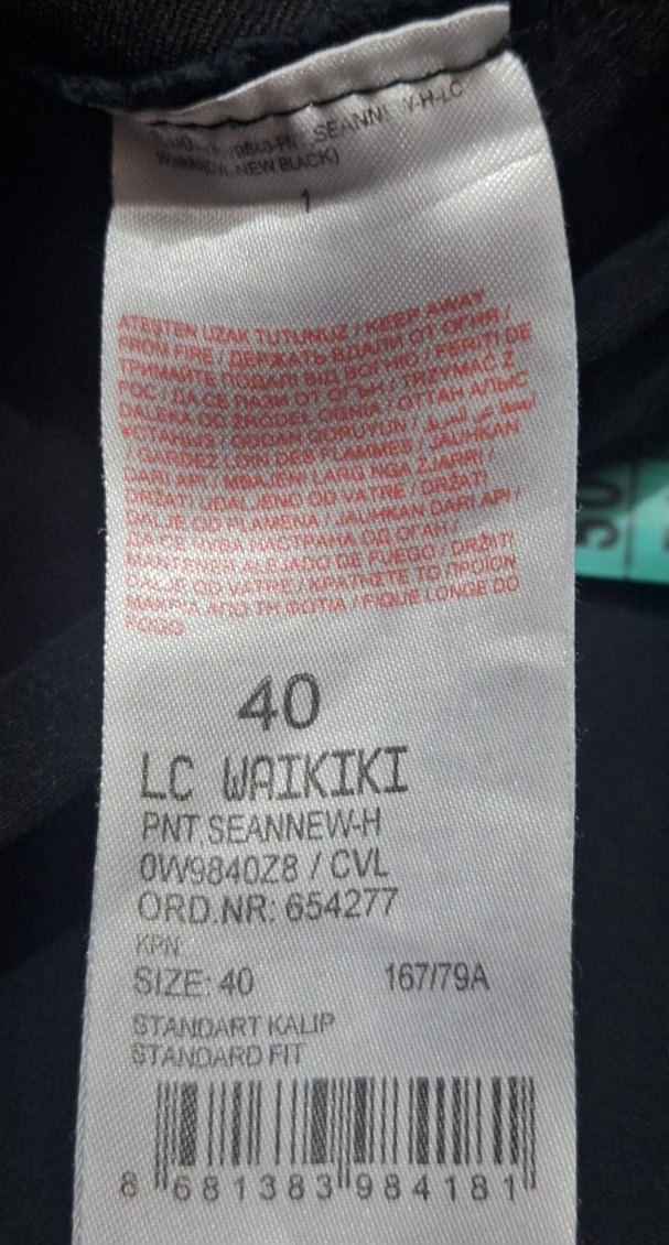 Siyah Rahat Kesim Hamile Kot Pantolon - Görsel 5