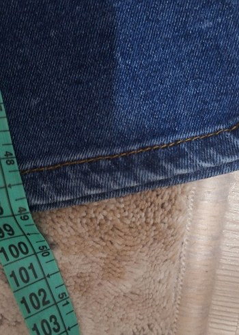 Kadın Mavi Normal Boy Elastik Denim Pantolon - Görsel 2