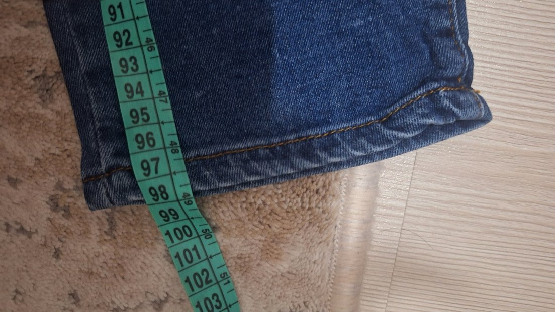 Kadın Mavi Normal Boy Elastik Denim Pantolon - Görsel 2