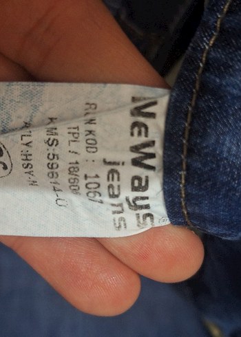 Kadın Mavi Denim Midi Boy Kemerli Jean - Görsel 5