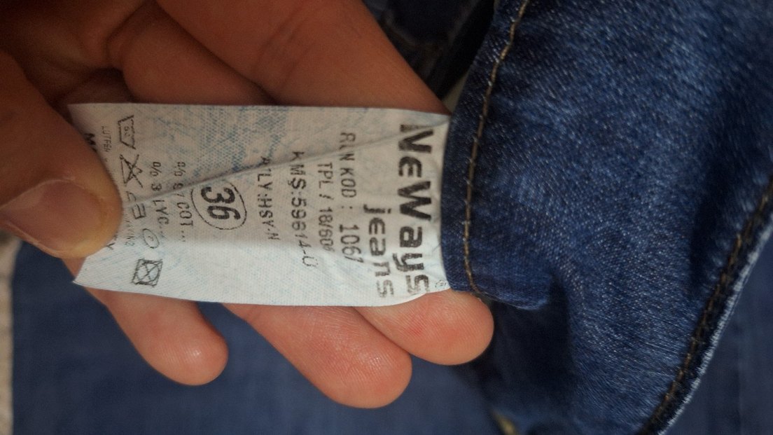 Kadın Mavi Denim Midi Boy Kemerli Jean - Görsel 5