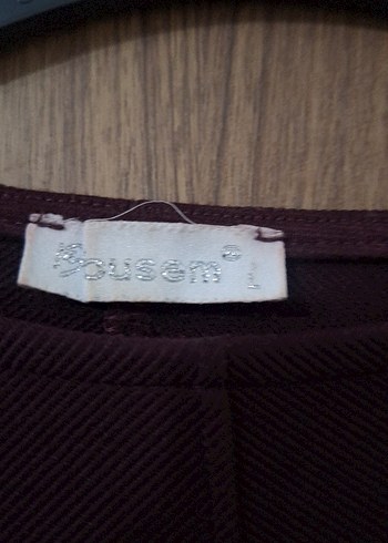 Mor V Yakalı Drapeli Midi Triko Elbise - Görsel 3