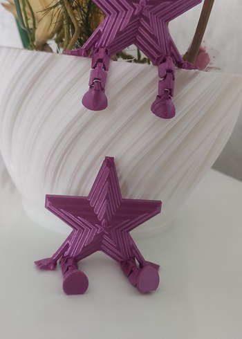 Mor Yıldız Figürlü Dekoratif Obje - Görsel 5