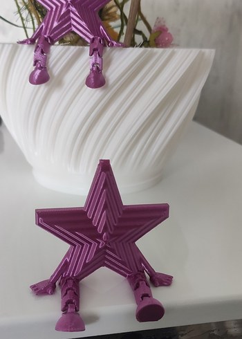 Mor Yıldız Figürlü Dekoratif Obje - Görsel 2