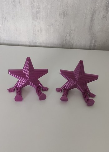 Mor Yıldız Figürlü Dekoratif Obje - Görsel 4