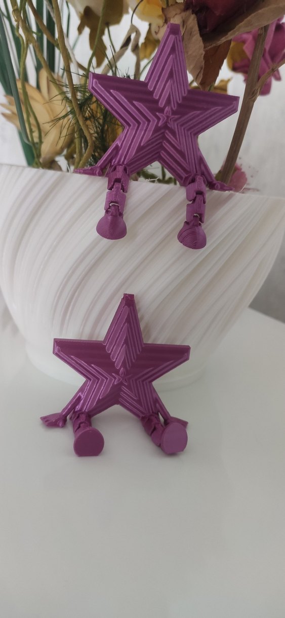 Mor Yıldız Figürlü Dekoratif Obje - Görsel 5