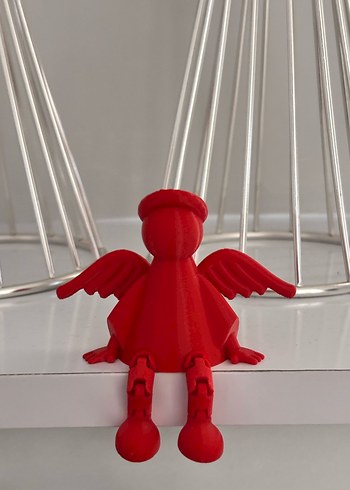 Kırmızı Renkli Figürin - Görsel 6