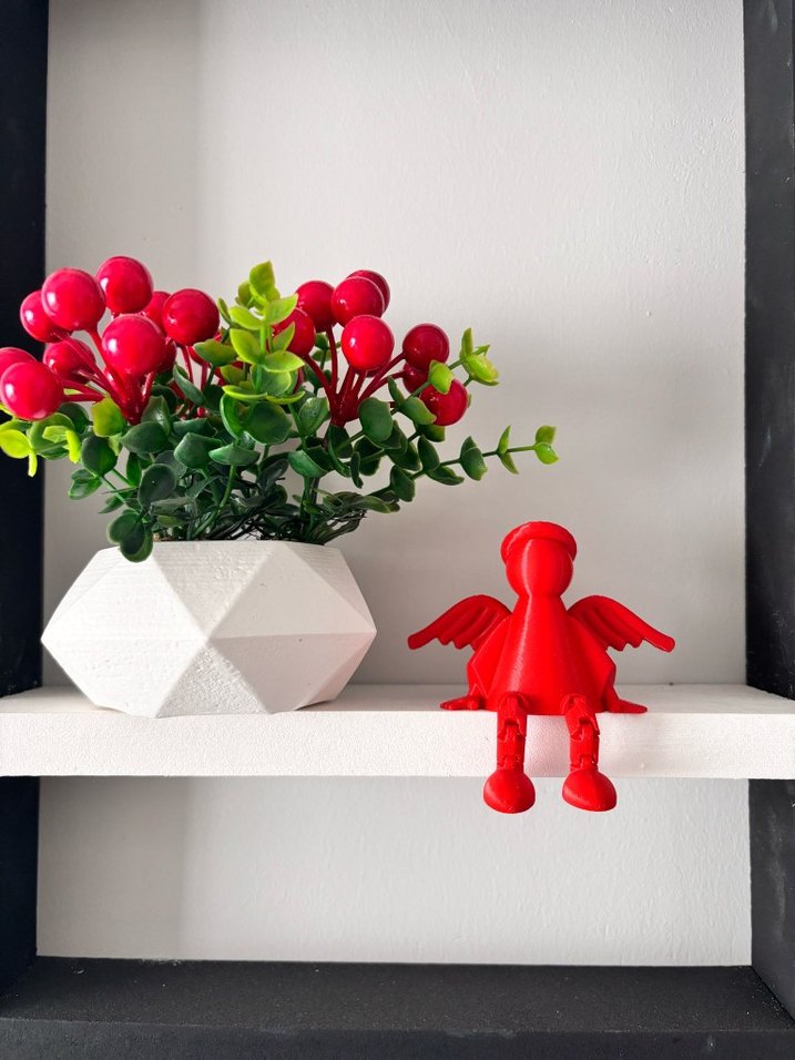 Kırmızı Renkli Figürin - Görsel 3