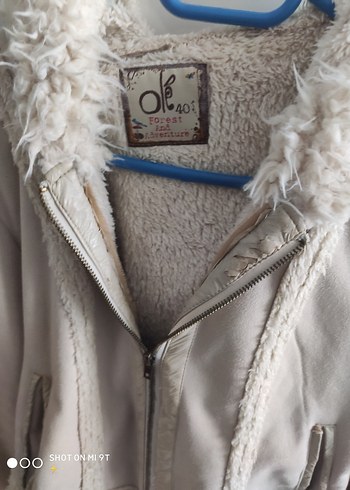 Kapüşonlu Beyaz Kadın Kışlık Ceket +1 sürpriz hediye - Görsel 2