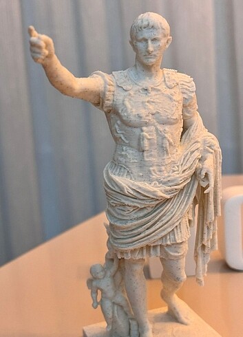 Roma imparatoru Augustus heykeli süs eşyası - Görsel 5