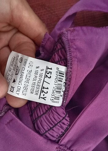 12-13 Yaş Beden mor Renk Kız çocuk mürdüm abiye 12 yaş