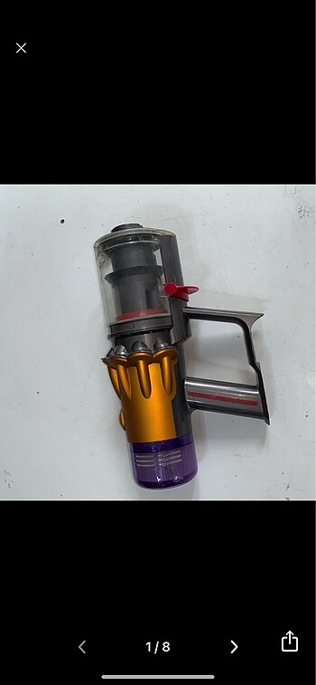Dyson v12 hazne filtre ve gövde