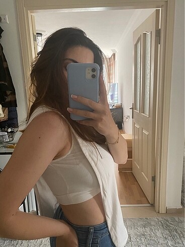 ZARA askılı bluz