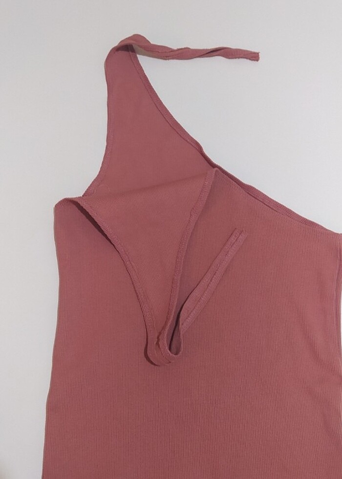 Tek Omuz Bağlamalı Body - Görsel 3