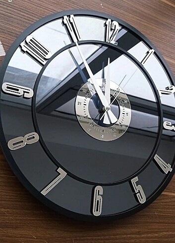 AYNALI DUVAR SAATİ 25 CM - Görsel 4