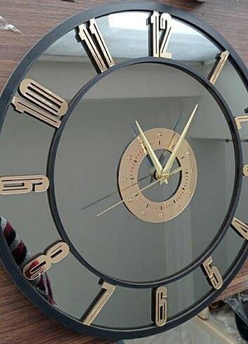 AYNALI DUVAR SAATİ 25 CM - Görsel 5