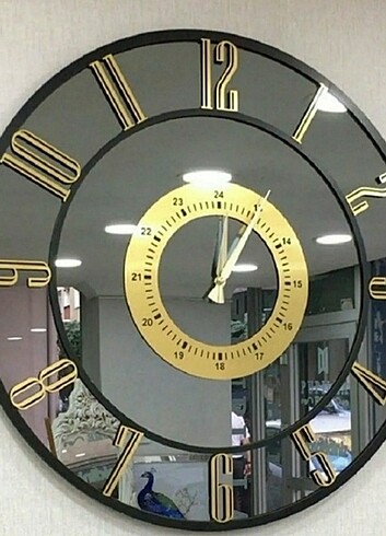 AYNALI DUVAR SAATİ 25 CM - Görsel 7