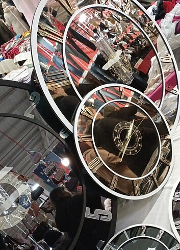 AYNALI DUVAR SAATİ 25 CM - Görsel 13