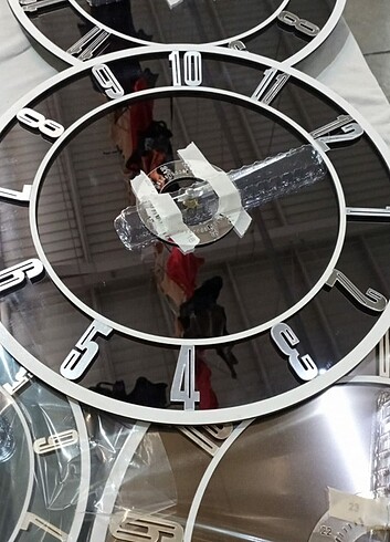 AYNALI DUVAR SAATİ 25 CM - Görsel 14