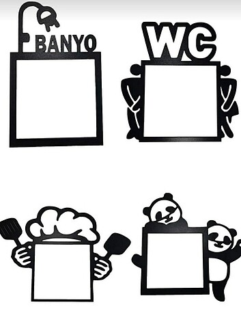 ODA STİKERLERİ (4 ADET) - Görsel 5